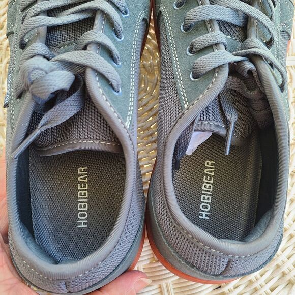 Hobibear Unisex Minimalist Barefoot Running Walking Shoes Gray Mens 10, Women 12 main image 13